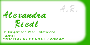 alexandra riedl business card